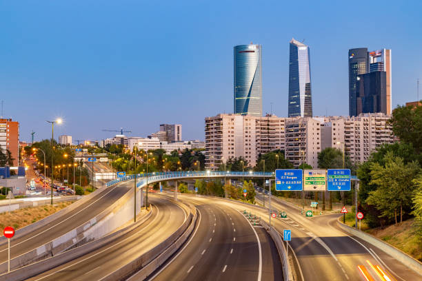 istock August sunset on a low-traffic highway in Madrid. 2168816669