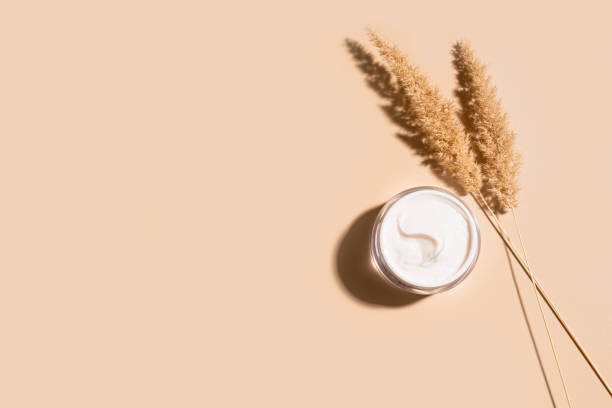 istock Cosmetic beauty cream with natural dry grass 2168829504