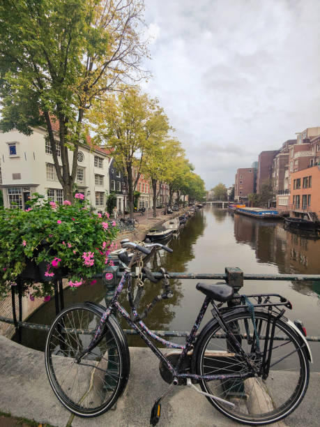 istock Bicycle Parked on Canal Bridge 2168830466