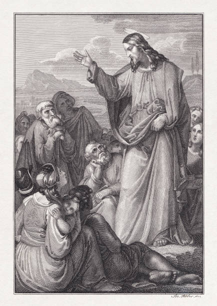 istock Jesus as a teacher of the people, copper engraving, published in 1831 2168833916
