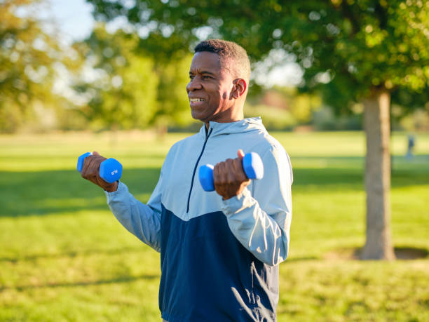 istock Mature Man Exercising in a Park in the Morning 2168854899