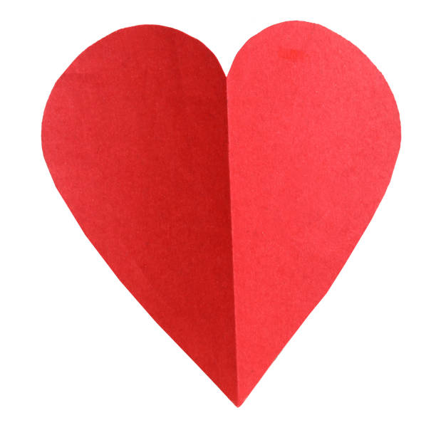 istock A red heart paper cut 2168855104
