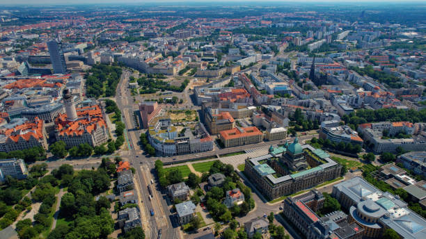 istock Aerial view around the city Leipzig 2168859379