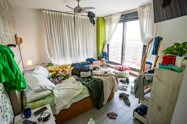 istock Messy adult bedroom 2168862042