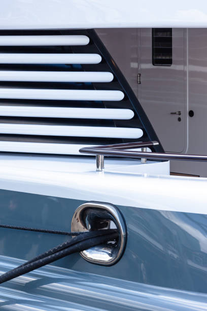 istock Superyacht detail. Rope, railing, mooring. 2168863492