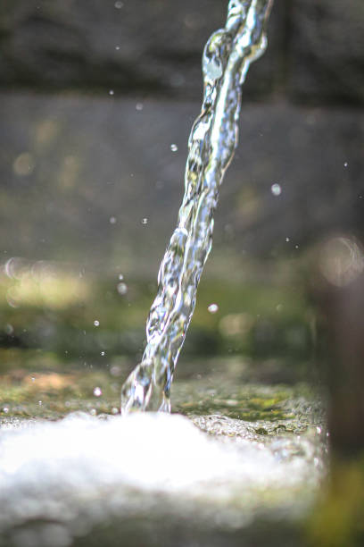 istock Nature water jet of mountain river 2168865529