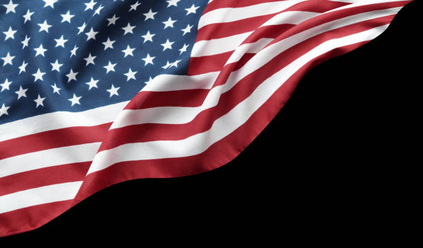 istock American flag on black 2168868825