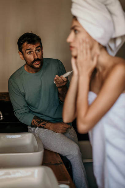 istock Teeth brushing and skin care 2168871167