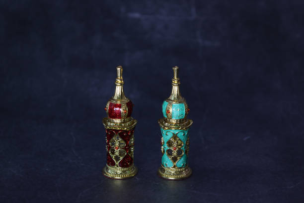 istock Arabic perfume isolated on a gray background. 2168878972