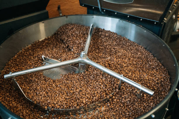 istock Coffee is roasted in a coffee roasting machine. 2168884058
