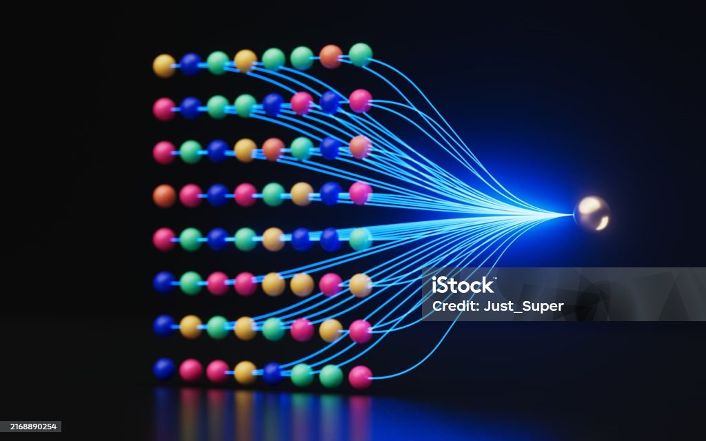 Machine Learning Nodes Animation Neural Network Nodes Deep Learning Artificial Intelligence Machine ...