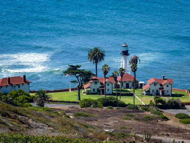 Lighthouse at Mt. Cabrillo National Park in San Diego, CA. High quality photo
