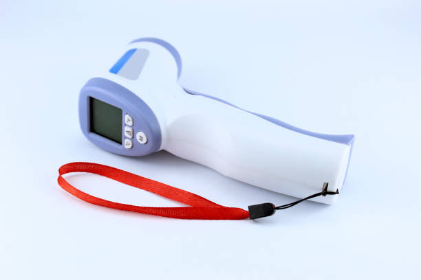 istock infrared thermometer gun model on a white isolated background 2168907420