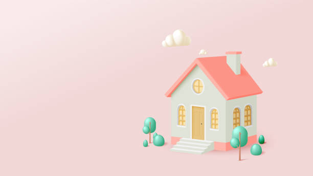 istock Cozy Cottage with Minimalist Design and Pastel Colors 2168908196