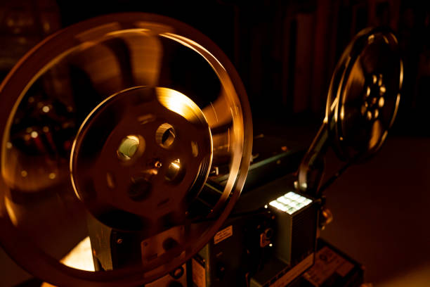 istock Old film cinema projector Reel 2168915237