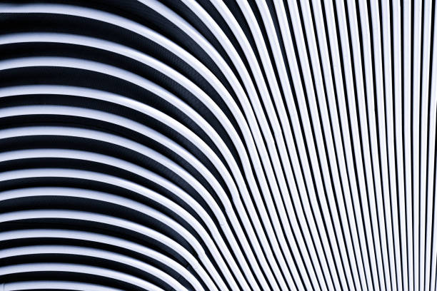 istock Closeup wall made from plastic pipes, abstract background with copy space 2168915376