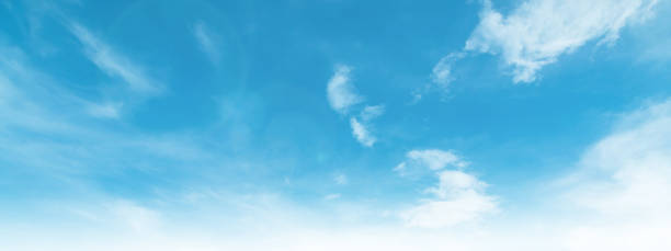 istock Bright Blue Sky with White Cloud background: A Clear Summer Day with Light Gradients winter cloudy and Nature Beauty texture, Horizon air in summer day. abstract Landscape spring View 2168927139
