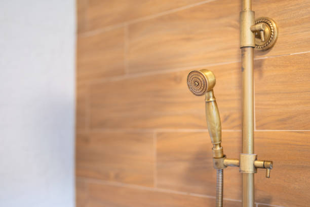 istock Luxury rain shower valve with temperature control. 2168934395
