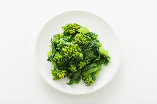 istock Rapeseed blossoms and sesame oil salad 2168937533