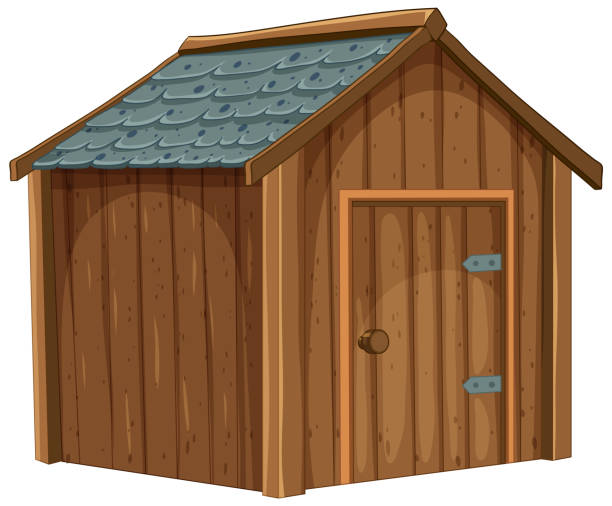 istock A small wooden house with a blue roof 2168937990