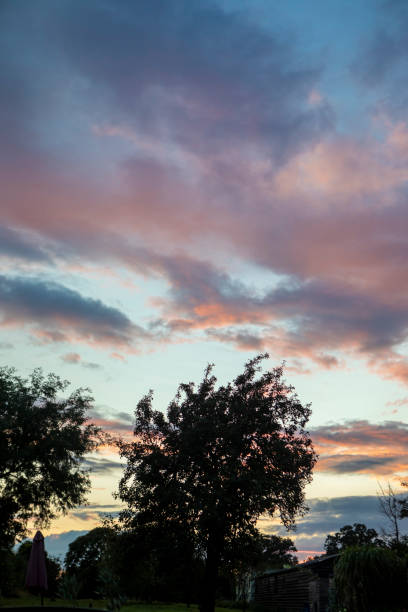 Evening cloudy sky in Norfolk, England
