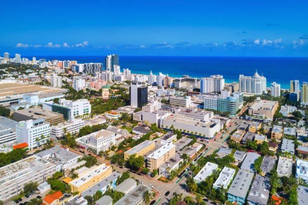 istock South Beach, Miami Beach Aerial With Ocean View 2168942848