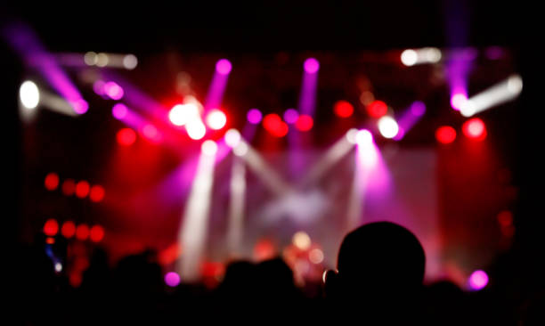 istock Bokeh of a stage at a concert. Abstract background 2168943788