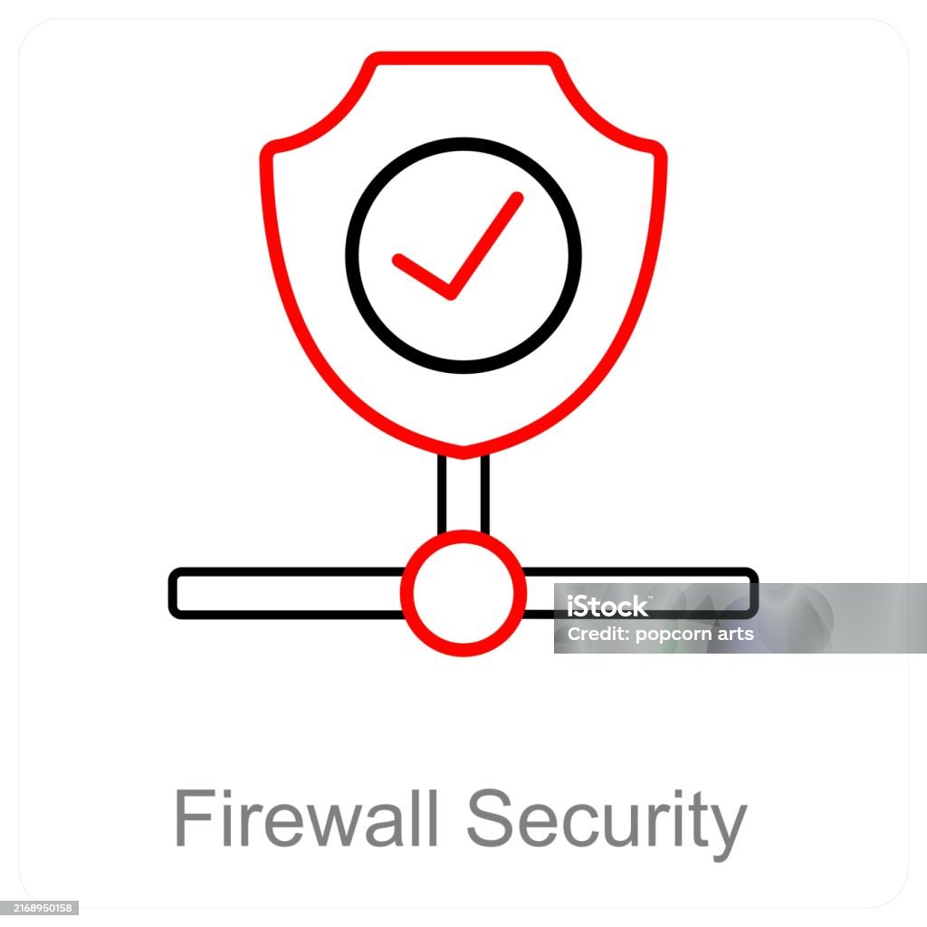 Firewall Security Stock Illustration - Download Image Now - Concepts ...
