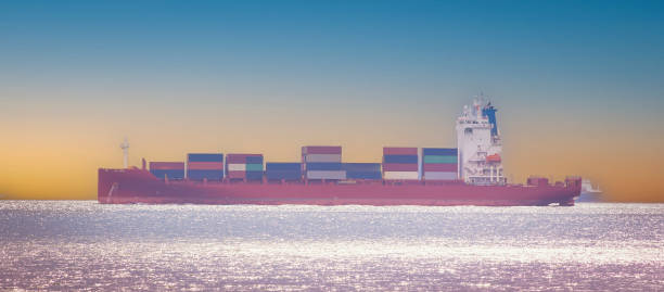 istock Aerial view of Business trip with ship the partner connection Container Cargo freight ship for Import Export 2168951154
