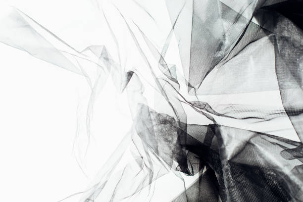 istock Abstract of wrinkled cloth,black and white background 2168952908