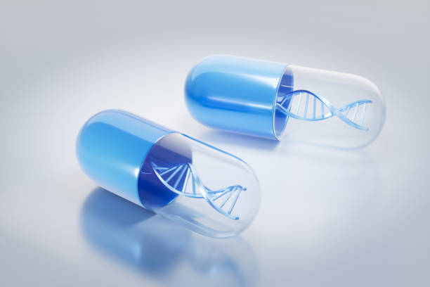 istock 3d rendering medical DNA and capsule 2168955976