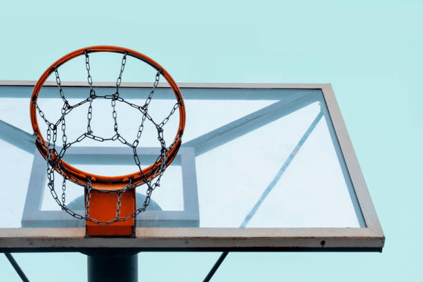 istock Basketball backboard in background of the sky. 2168979019
