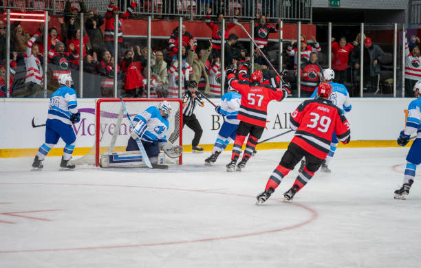 istock Hockey Goal Celebration 2168982530