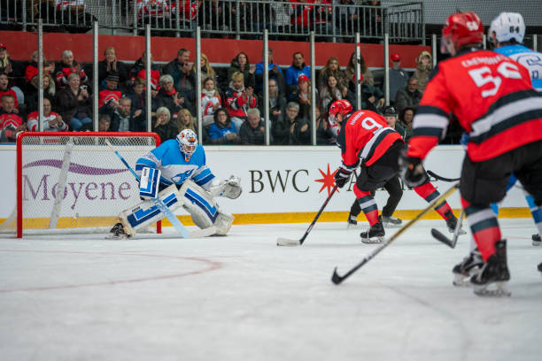 istock Intense Moment at the Ice Hockey Goal 2168982694