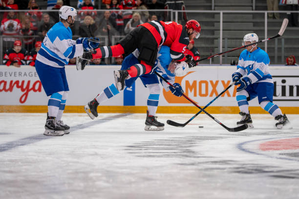 istock Mid-Air Collision in Ice Hockey 2168983059