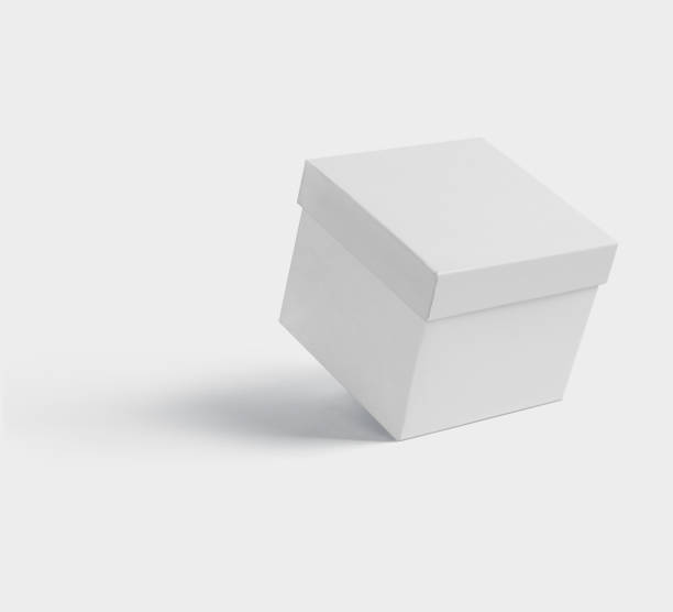 istock white square paper box on a white background, mock up, 3d illustration, 3d rendering 2168984486