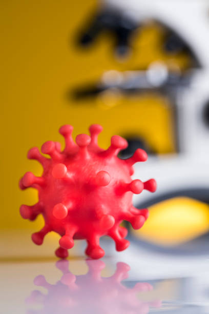 istock Virus close up, SARS, coronavirus pandemic background 2168985340