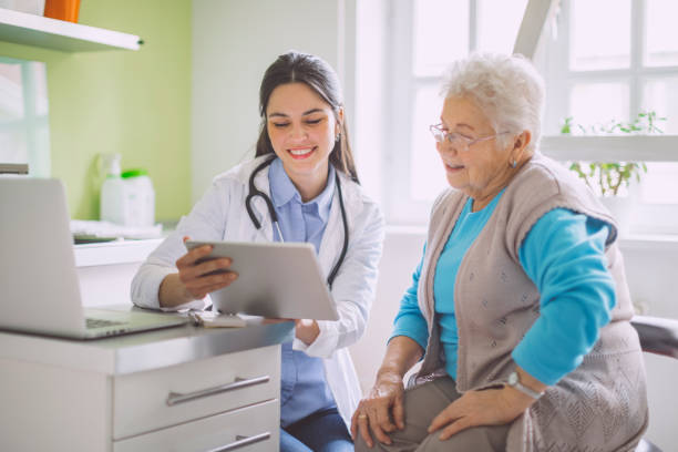 istock Doctor consulting her patient 2168994073