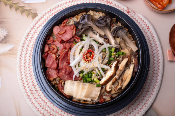 istock Delicious Smoked Duck Rice in a Hot Pot 2168994093