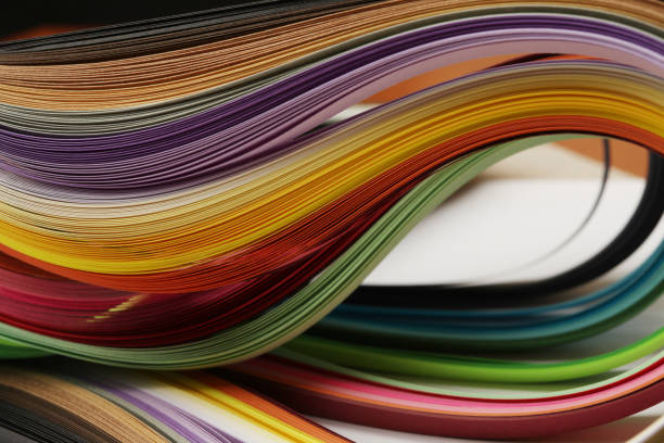 istock Abstract texture blue color strip wave paper line copy space background. 2169003379