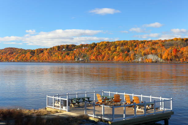 istock Best Seat to Enjoy Fall Colors and River 2169017935