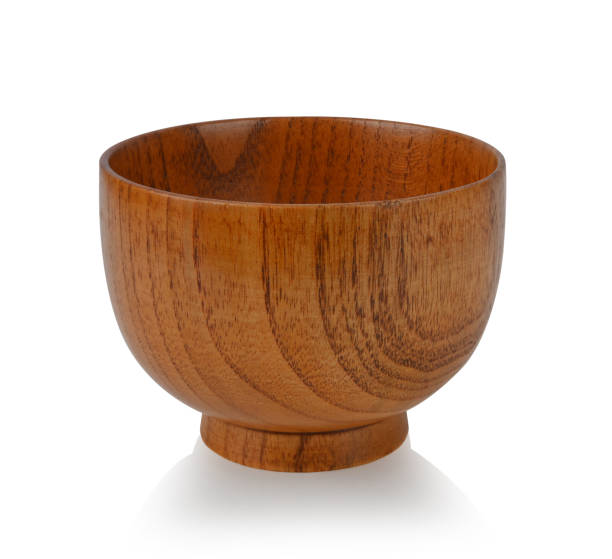 istock brown wooden bowl isolated on white background 2169019307