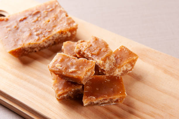 istock Typical sweet from northeastern Brazil made from sugar cane called Rapadura. Copy space. Selective focus 2169020400