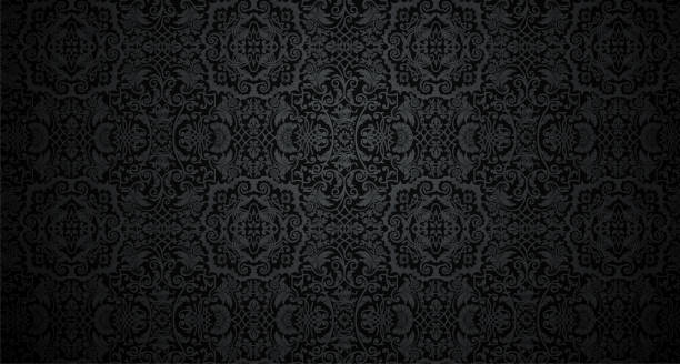 bildbanksillustrationer, clip art samt tecknat material och ikoner med vector damask wallpaper design - fasa
