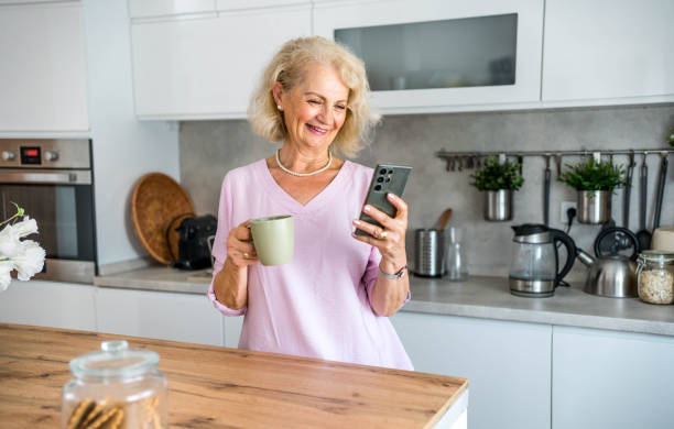 istock Senior woman relaxing at home 2169029445