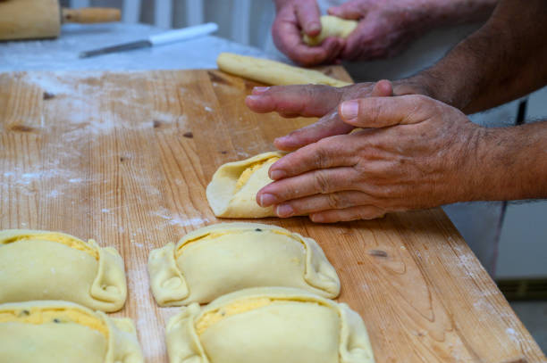 istock Traditional Cypriot Flaouna delicious Greek Easter Cheese Bread. 2169030233