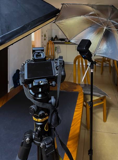 istock interior of professional photo studio with white background general view 2169032979