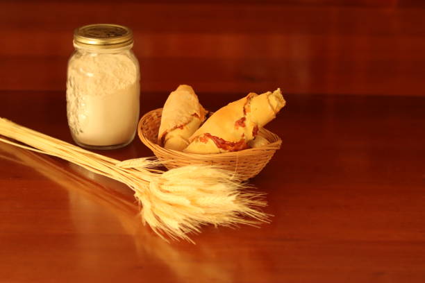 homemade bread made with wheat flour