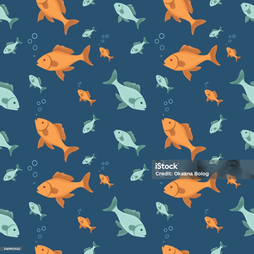 Fish Design Patterns Fish Pattern Stock Illustration - Download Image Now - Aquarium ...