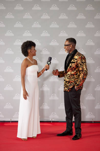 istock Female media person taking interview of actor 2169044013